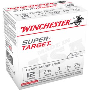 Winchester Super Target Heavy Load 12 Ga 2.75 In. 1 1-8 Oz. 7.5 Shot 25 Rd.