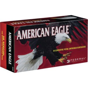 Federal American Eagle Pistol Ammo 38 Spl 158 Gr. Lead Round Nose 50 Rd.