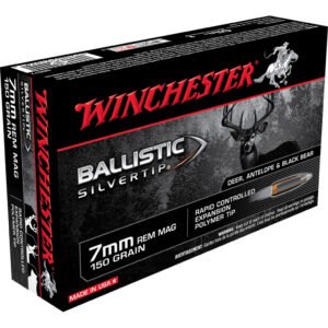 Winchester Ballistic Silvertip Rifle Ammo 7mm Rem. Mag. 150 Gr Ballistic Silvertip 20 Rd