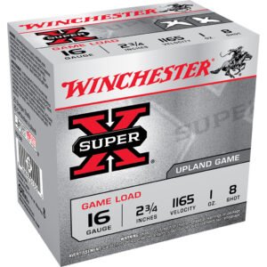 Winchester Super-x Game Load 16 Ga. 2.75 In. 1 Oz. 8 Shot 25 Rd.