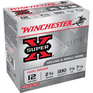 Winchester Super-x High Brass Load 12 Ga. 2.75 In. 1 1-4 Oz. 7.5 Shot 25 Rd.
