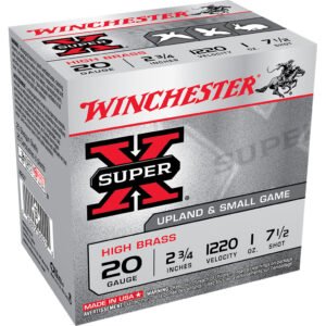 Winchester Super-x High Brass Heavy Game Load 20 Ga. 2.75 In. 1 Oz. 7.5 Shot 25 Rd.