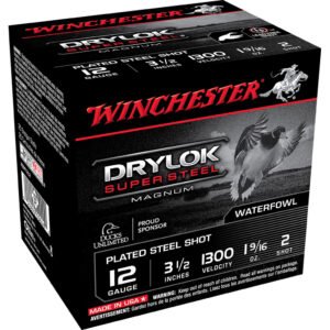 Winchester Drylok Magnum Plated Load 12 Ga. 3.5 In. 1 9-16 Oz. 2 Shot 25 Rd.
