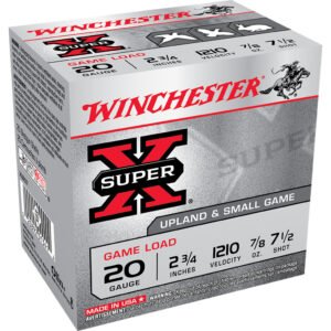 Winchester Super-x Game Load 20 Ga. 2.75 In. 7-8 Oz. 7.5 Shot 25 Rd.