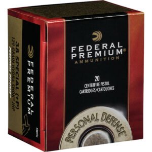 Federal Premium Personal Defense Pistol Ammo 38 Spl 129 Gr. Hydra-shok Jhp 20 Rd.