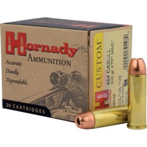 Hornady Custom Rifle Ammo 454 Casull 240 Gr. Xtp Mag 20 Rd.