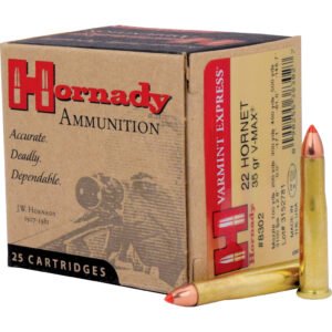 Hornady Varmint Express Rifle Ammo 22 Hornet 35 Gr. V-max 25 Rd.