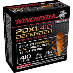 Winchester Pdx1 Defender Load 410 Ga. 2.5 In. 3dd-12bb Shot 10 Rd.