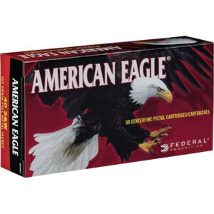 Federal American Eagle Pistol Ammo 40 S&w 165 Gr. Fmj 50 Rd.