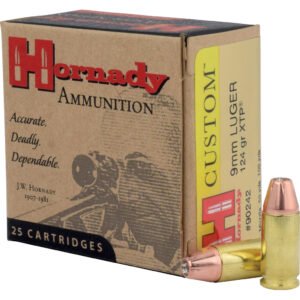 Hornady Custom Pistol Ammo 9mm Luger 124 Gr. Xtp Jacket Hollow Point 25 Rd.