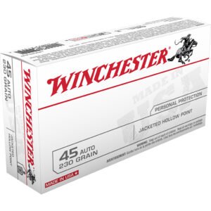 Winchester Usa Pistol Ammo 45 Acp 230 Gr. Jacketed Hp 50 Rd.