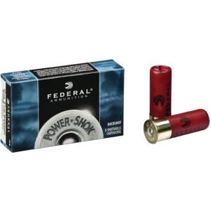 Federal Power-shok Load 12 Gauge 2.75 In. 8 Pellets 000 Buck 5 Rd.