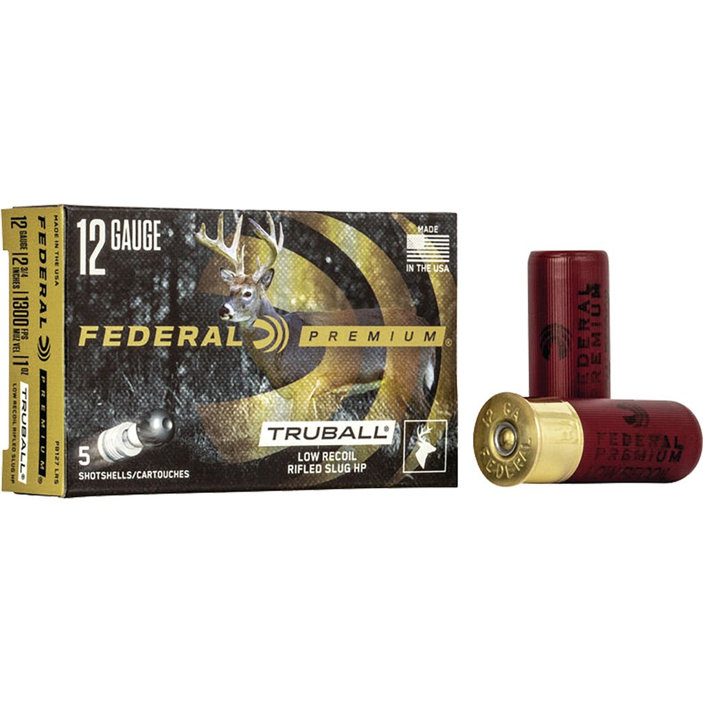 Federal Premium Vital-shok Truball Load 12 Gauge 2.75 In. 1 Oz. Slug Shot 5 Rd.