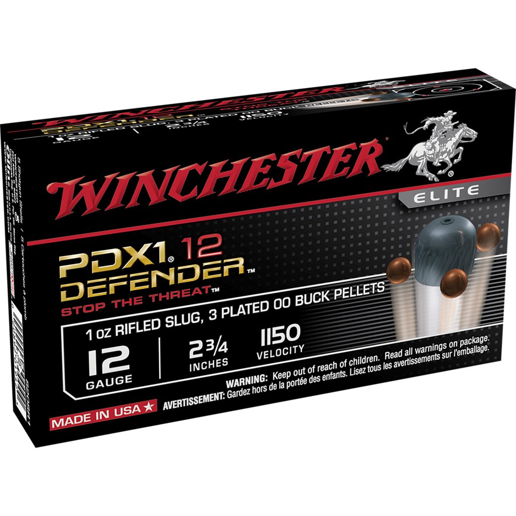 Winchester Defender Load 12 Ga. 2.75 In. 1 Oz. 00 Buck Shot 10 Rd.