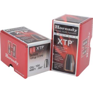 Hornady Hp-xtp Bullets 9 Mm. .355 In. 124 Gr. 100 Pk