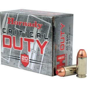 Hornady Critical Duty Pistol Ammo 40 S&w 175 Gr. Flexlock 20 Rd.
