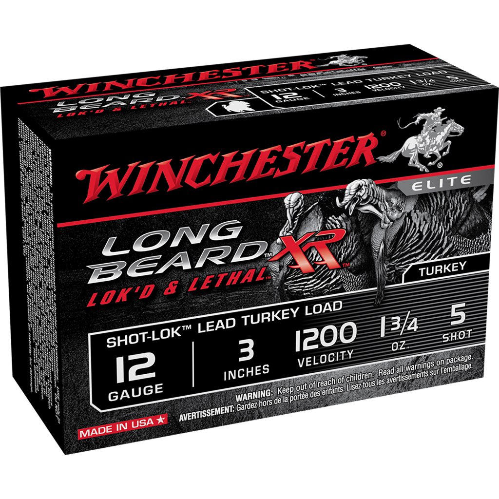 Winchester Long Beard Xr Shot-lok Load 12 Ga. 3 In. 1 3-4 Oz. 5 Shot 10 Rd.