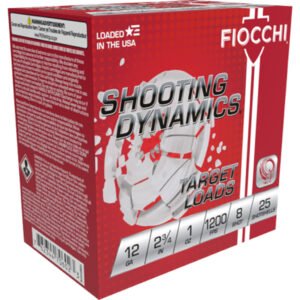 Fiocchi Shooting Dynamics Light Dynamic Load 12 Ga. 2.75 In. 1 Oz. 8 Shot 25 Rd.
