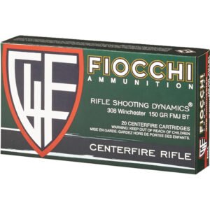 Fiocchi Shooting Dynamics Rifle Ammo 308 Win 150 Gr. Fmj Bt 20 Rd.