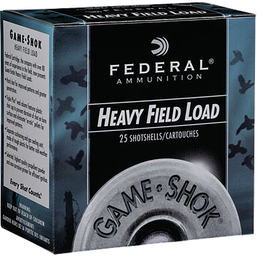 Federal Game-shok Heavy Field Load 12 Gauge 2.75 In. 1 1-8 Oz. 6 Shot 25 Rd.