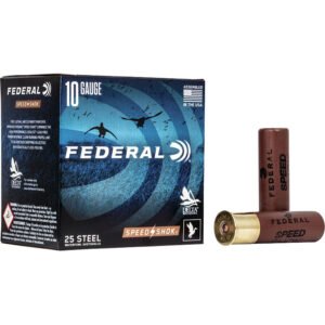 Federal Speed-shok Load 10 Gauge 3.5 In. 1 1-2 Oz. Bbb Shot 25 Rd.
