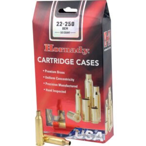 Hornady Unprimed Brass 22-250 Rem. 50 Pk.