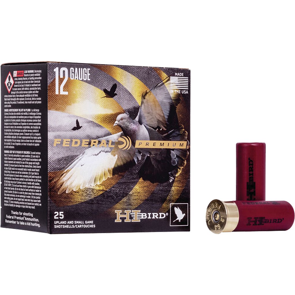 Federal Hi-bird Game Load 12g 2.75" 1-1-8oz 8 Shot 25rd