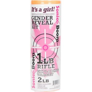 Sonic Boom Exploding Target Gender Reveal Kit Girl 1 Lb. Pink