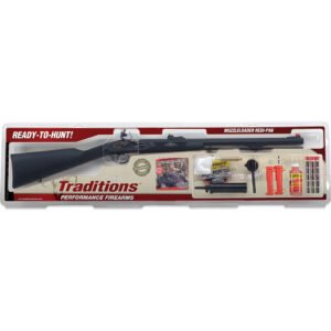 Traditions Deerhunter Redi-pak .50 Cal 24 In. Blue Synthetic Black