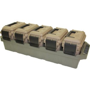Mtm Ammo Crate 5 Can Mini Dark Earth-army Green
