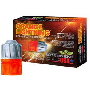Brenneke Orange Lightning Lead Free Sabot 12 Ga. 2 3-4 In. 2-3 Oz. 5 Rd.