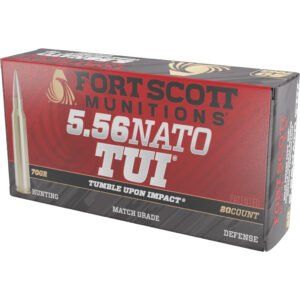 Fort Scott Munitions Rifle Ammo 5.56 70 Gr. Fsm Tui Copper Nato 20 Rd.