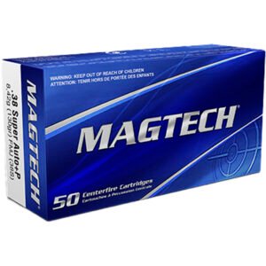 Magtech Pistol Ammo 38 Super Auto 130 Gr. Fmj 50 Rd.