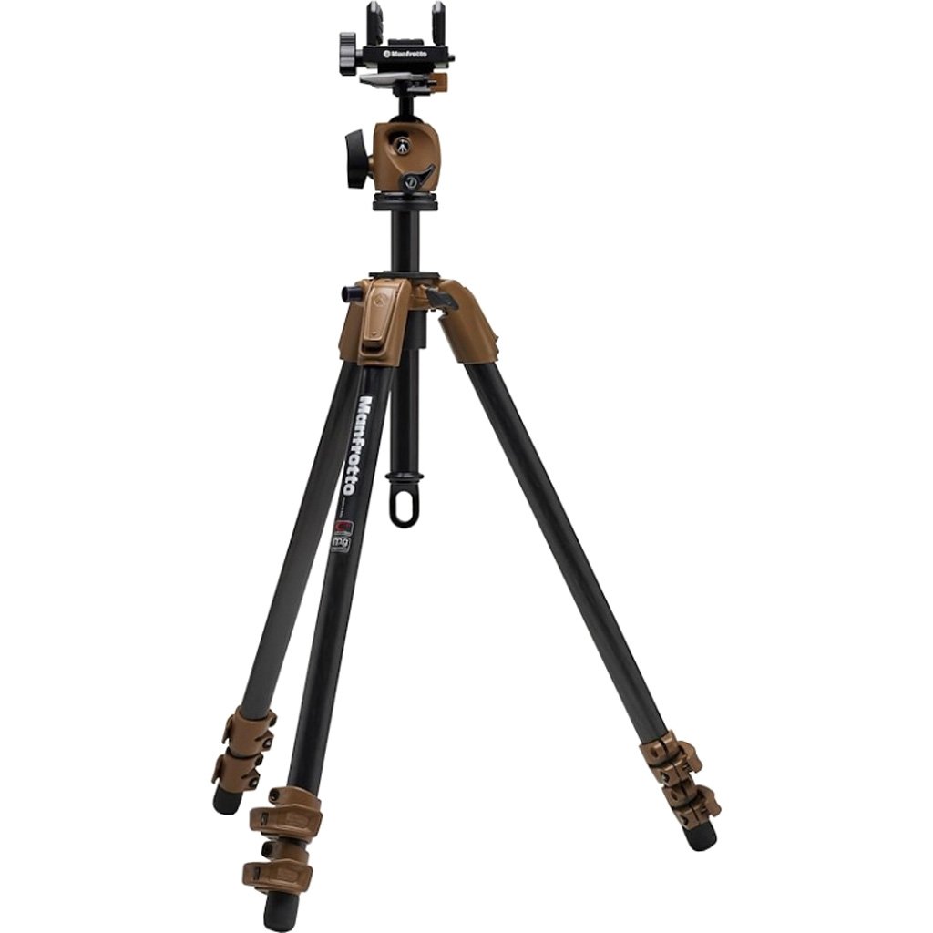 Manfrotto Alpha S.h.o.t. Tripod Ball Head Kit Carbon Brown