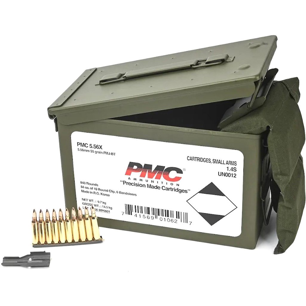 Pmc X-tac Rifle Ammo Metal Box 5.56 55 Gr. Fmj 840 Rd. - Image 2
