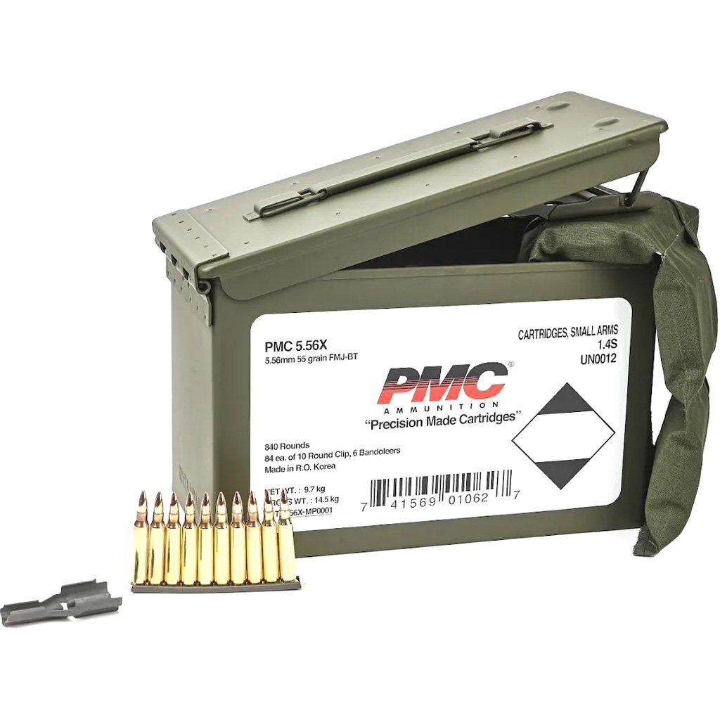 Pmc X-tac Rifle Ammo Metal Box 5.56 55 Gr. Fmj 840 Rd. - Image 3