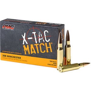 Pmc X-tac Match Rifle Ammo 308 Win. Otm 168 Gr. 20 Rd.