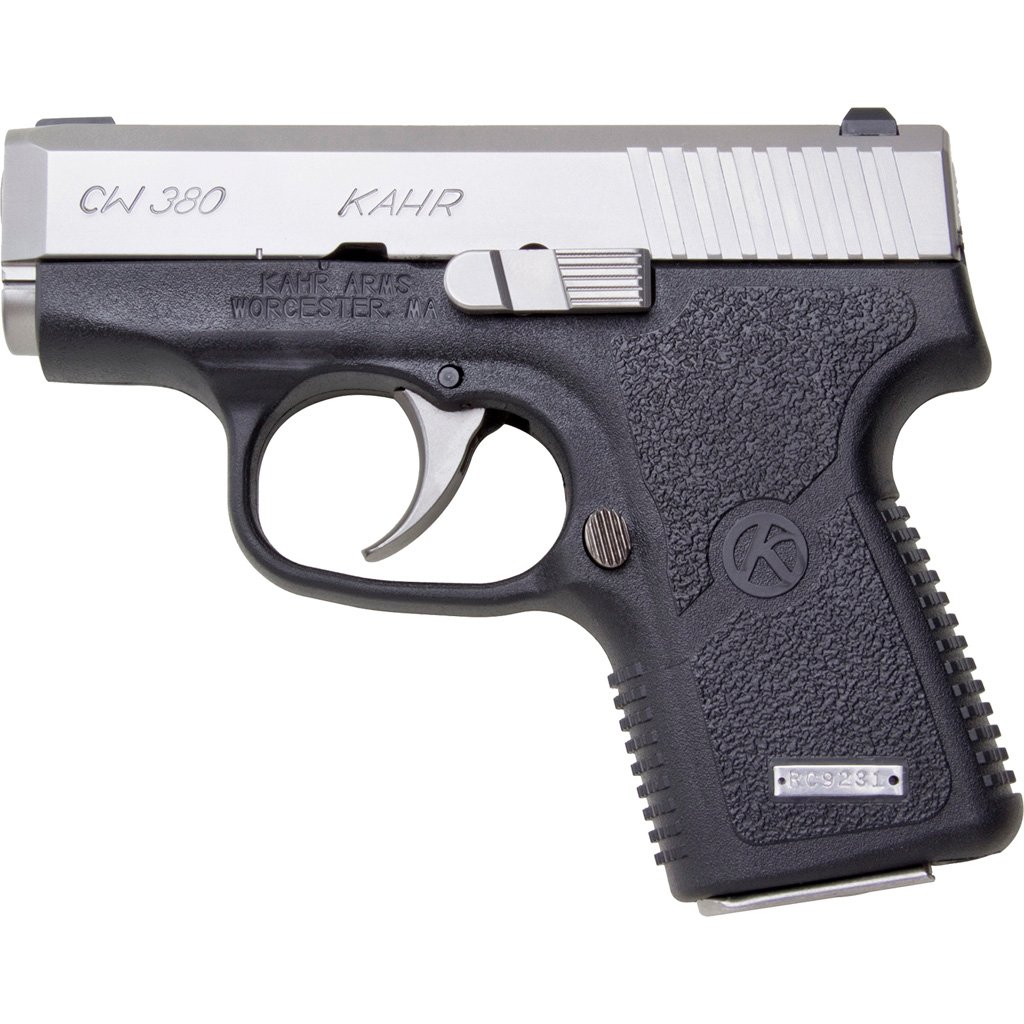 Kahr Cw380 Pistol 380 Acp 2.5 In.two Tone Black And Stainless 6 Rd.