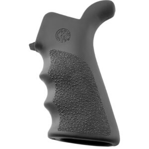 Hogue Ar-15 Rubber Beavertail Grip Grey W- Finger Grooves