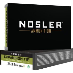 Nosler Expansion Tip Rifle Ammunition 25-06 Rem. 100 Gr. Et Sp 20 Rd.