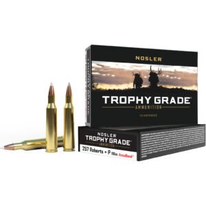 Nosler Trophy Grade Rifle Ammunition 257 Roberts +p 110 Gr. Ab Sp 20 Rd.