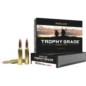 Nosler Trophy Grade Rifle Ammunition 260 Rem.130 Gr. Ab Sp 20 Rd.