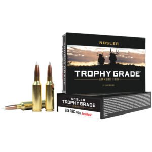 Nosler Trophy Grade Rifle Ammunition 6.5 Prc 140 Gr. Ab Sp 20 Rd.