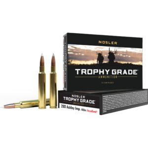 Nosler Trophy Grade Rifle Ammunition 280 Ack Imp 160 Gr. Ab Sp 20 Rd.