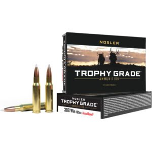 Nosler Trophy Grade Rifle Ammunition 308 Win. 165 Gr. Ab Sp 20 Rd.