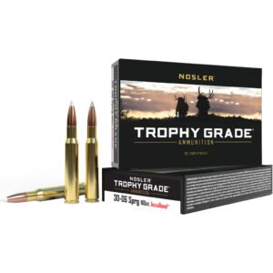 Nosler Trophy Grade Rifle Ammunition 30-06 Sprg 165 Gr. Ab Sp 20 Rd.