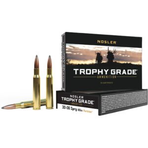 Nosler Trophy Grade Rifle Ammunition 30-06 Sprg 165 Gr. Pt Sp 20 Rd.