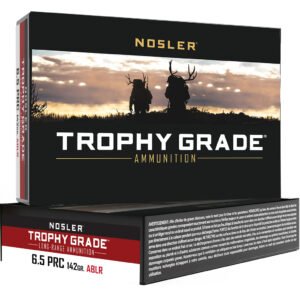 Nosler Trophy Grade Long Range Rifle Ammunition 6.5 Prc 142 Gr. Ablr Sp 20 Rd.