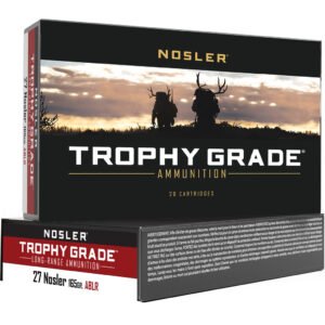 Nosler Trophy Grade Long Range Rifle Ammunition 27 Nosler 165 Gr. Ablr 20 Rd.
