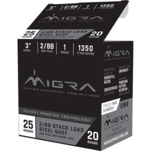 Migra Staxd Shotgun Ammo 20 Ga. 3 In. 1 Oz. 4-6 Shot 25 Rd.